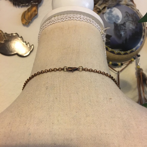 Brass tone Made in Pisa pendant on chain necklace - Picture 7 of 9